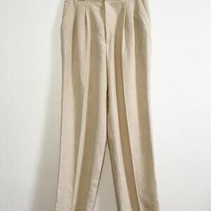 Vintage cream flax blend high waisted